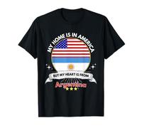 La mia casa è in America ma il mio cuore viene dall'Argentina Maglietta