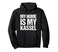 La mia casa è la mia Kassel Felpa con Cappuccio