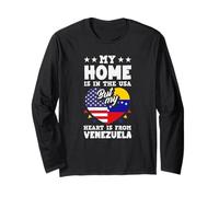 La mia casa è negli Stati Uniti ma Il Mio Cuore Viene dal Venezuela Maglia a Manica