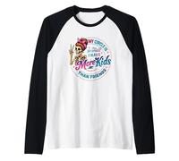La mia cerchia è così Piccola Che Ho più Figli Che Amici Maglia con Maniche Raglan