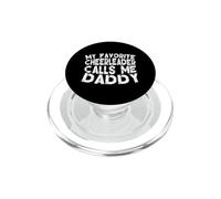 La mia cheerleader preferita mi chiama Daddy Cheer Dad Fathers Day PopSockets PopGrip per MagSafe