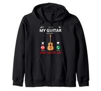 La mia Chitarra Sta chiamando - Chitarrista dello Strumento Felpa con Cappuccio