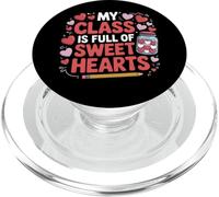La mia classe è piena di dolci cuori insegnante Valentine Classroom PopSockets PopGrip per MagSafe