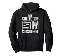 La mia Collezione Cuts Deeper Knife Felpa con Cappuccio