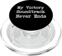 La mia colonna sonora di Victory Never Ends Funny Gamer Quote PopSockets PopGrip per MagSafe