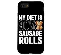 La mia dieta è 90% Salsiccia Rolls Amante Mangiatore di Cibo Salsicce Custodia per iPhone SE (2020) / 7/8