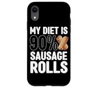 La mia dieta è 90% Salsiccia Rolls Amante Mangiatore di Cibo Salsicce Custodia per iPhone XR