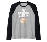 La mia Esperienza risiede nel Cibo Cantonese della Cina Meridionale Dim Sum Maglia con Maniche Raglan