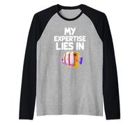 La mia Esperienza risiede nel Pesce di barriera di Pesce Farfalla Copperband Maglia con Maniche Raglan
