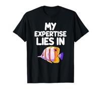 La mia Esperienza risiede nel Pesce di barriera di Pesce Farfalla Copperband Maglietta