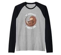 La mia forfora Non è Un pangolino curativo Maglia con Maniche Raglan