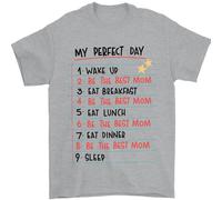 La Mia Giornata Perfetta Essere La Migliore Mamma Maglietta Uomo 100% Cotone