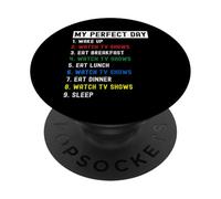 La mia giornata perfetta guardando programmi TV PopSockets PopGrip Adesivo