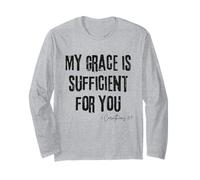 La mia Grazia è Sufficiente per Te 2 Corinzi 12:9 Fede Maglia a Manica