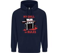 La Mia Griglia Le Mie Regole Felpa Uomo Divertente BBQ