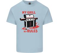 La Mia Griglia, Le Mie Regole, Maglietta Divertente BBQ Per Bambini