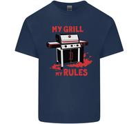 La Mia Griglia, Le Mie Regole, Maglietta Divertente BBQ Per Bambini