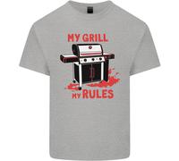 La Mia Griglia, Le Mie Regole, Maglietta Divertente BBQ Per Bambini