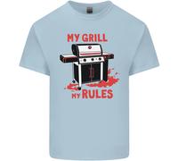La Mia Griglia, Le Mie Regole, Maglietta Divertente BBQ Per Bambini