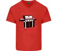 La Mia Griglia Le Mie Regole Maglietta Divertente In Cotone A V Per Uomo