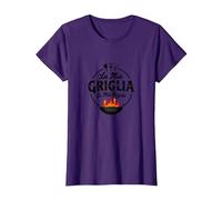 La Mia Griglia, Le Mie Regole - Regalo Grigliatori Maglietta, Donna, Viola, 3XL