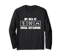 La mia idea di distanziamento sociale Bushcraft Bushcraft Maglia a Manica