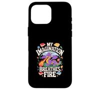 La mia immaginazione respira il divertimento del drago di fuoco Custodia per iPhone 16 Pro Max