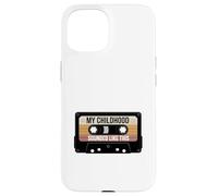 La mia infanzia suonava come questa cassetta retrò Custodia per iPhone 15