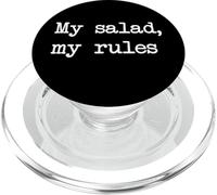 La mia insalata Le mie regole Insalate Divertenti Minimalista Scrittura PopSockets PopGrip per MagSafe