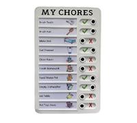 La mia lavagna di plastica per appunti "Chores", staccabile e riutilizzabile