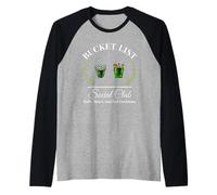 La mia lista dei desideri giocatore di golf del club sociale e umorismo del secchio Maglia con Maniche Raglan