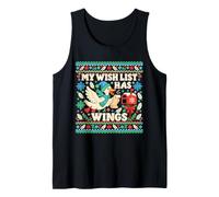 La mia Lista dei Desideri ha Wings Brutto Natale Canotta