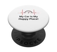 La mia macchina è il mio posto felice - Car Guy Racer Auto Mechanic Racer PopSockets PopGrip Adesivo