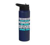La mia mente è come il mio browser Internet Stainless Steel Insulated Water Bottle