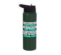 La mia mente è come il mio browser Internet Stainless Steel Insulated Water Bottle