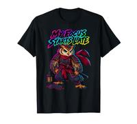 La Mia Mente Si Sveglia Tardi Samurai Gufo Notte Joke Maglietta