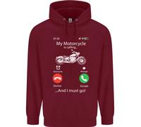 La Mia Moto Sta Chiamando Felpa Per Bambini Biker