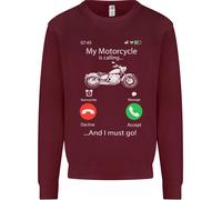 La Mia Moto Sta Chiamando Felpa Uomo Biker