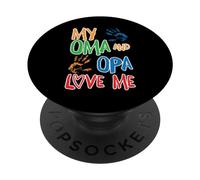 La mia nonna e il mio nonno mi amano - Nonna e Nonno Nonni PopSockets PopGrip Adesivo