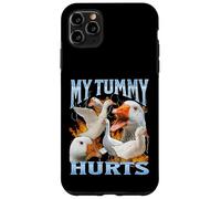 La mia pancia fa male a Funny Goose Meme Bootleg Y2K Graphic Custodia per iPhone 11 Pro Max