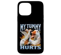 La mia pancia fa male a Funny Goose Meme Bootleg Y2K Graphic Custodia per iPhone 13 Pro Max