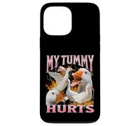 La mia pancia fa male a Funny Goose Meme Bootleg Y2K Graphic Custodia per iPhone 13 Pro Max