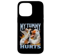 La mia pancia fa male a Funny Goose Meme Bootleg Y2K Graphic Custodia per iPhone 14 Pro Max