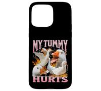 La mia pancia fa male a Funny Goose Meme Bootleg Y2K Graphic Custodia per iPhone 15 Pro Max