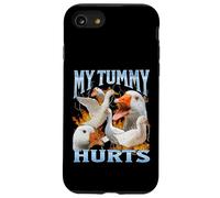 La mia pancia fa male a Funny Goose Meme Bootleg Y2K Graphic Custodia per iPhone SE (2020) / 7 / 8