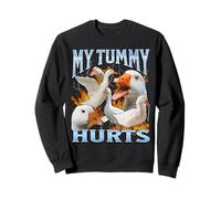 La mia pancia fa male a Funny Goose Meme Bootleg Y2K Graphic Felpa