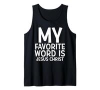 La mia Parola Preferita è Gesù Cristo Christian Christmas Joy Canotta