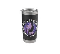 La mia passione Il mio Data Miner Lavoro Ingegneria Informatica Data Miner Bicchiere termico in acciaio inox doppia parete