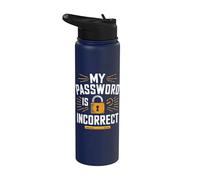 La mia password non è corretta - Funny Cybersecurity Stainless Steel Insulated Water Bottle