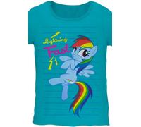 La Mia Piccola Pony Rainbow Dash Veloce Come Un Lampo Maglietta Teal Per Bambine